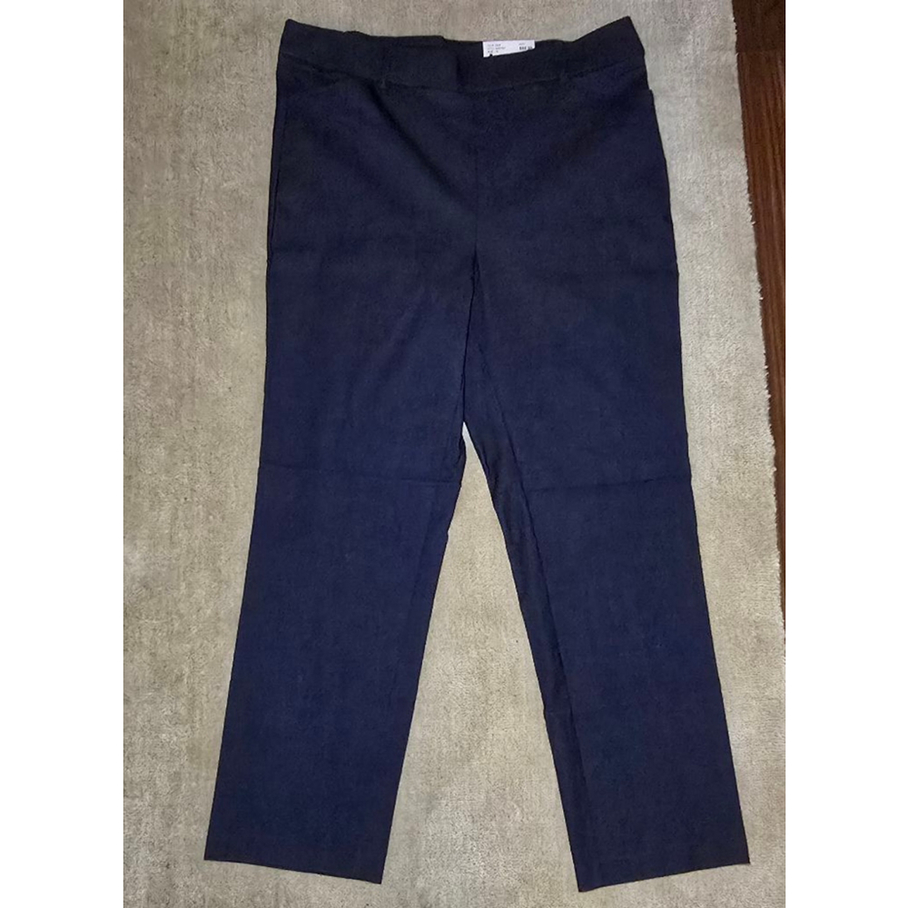 Women's Rafaella Navy Plus Size 14 Ankle & Cropped Stretch Pants - Picture 6 of 7